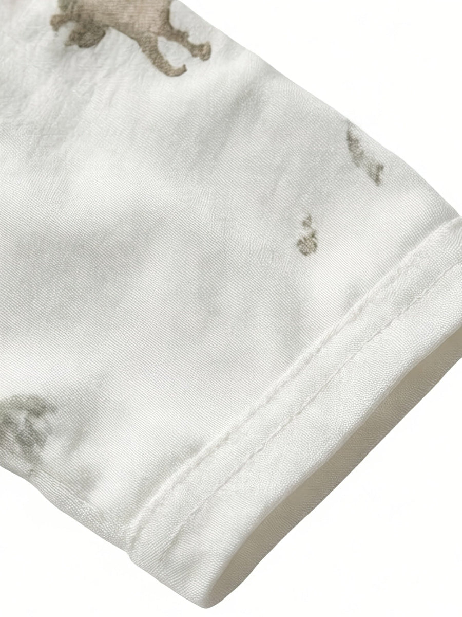 [Confortable et respirant] Body pour bébé saisonnier confortable et respirant, T-shirt à manches trois quarts, combinais