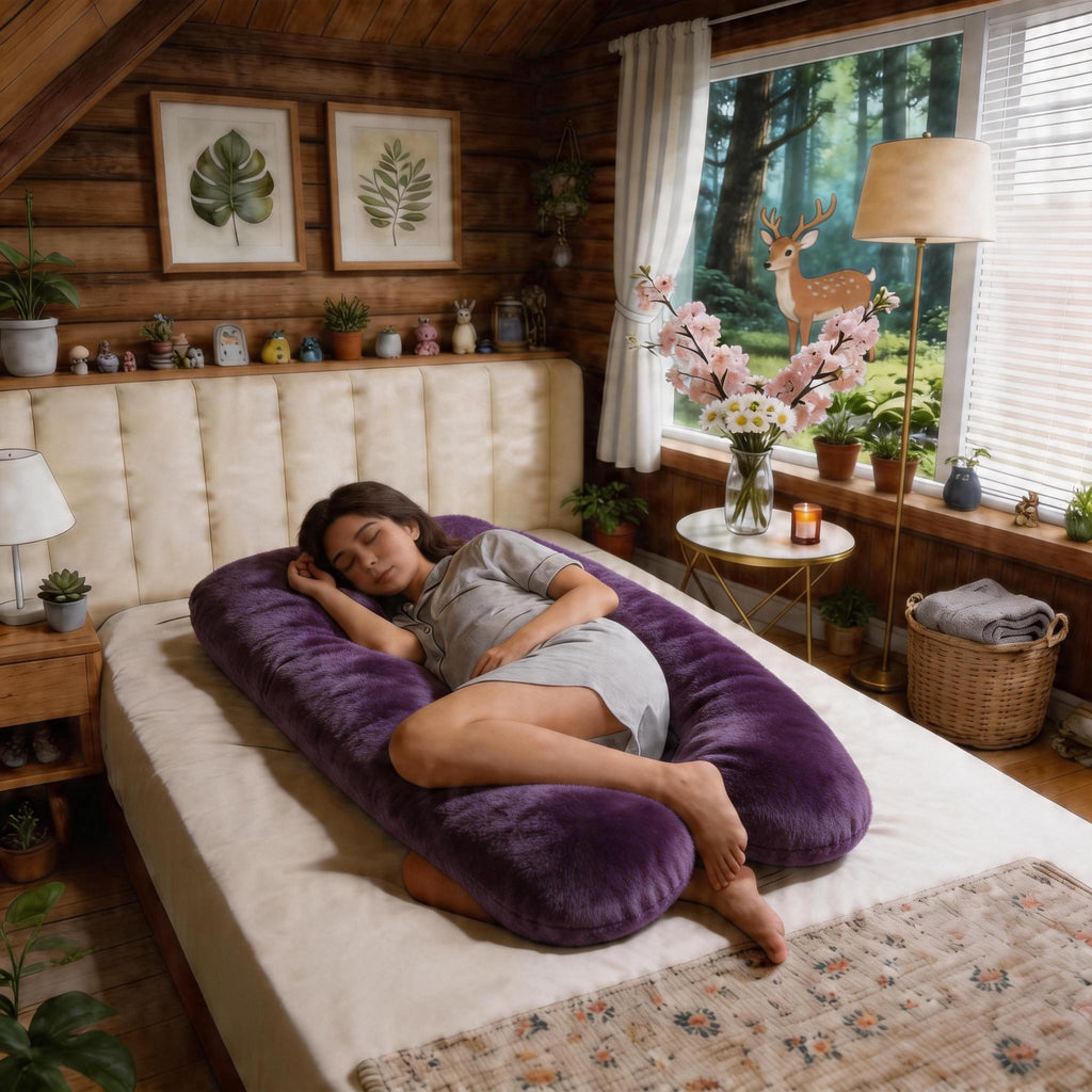 Taie d'oreiller amovible + Coussin d'oreiller. Oreiller de grossesse — Monptitlou