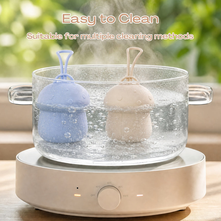 1pc Sac de Rangement Suspendu pour Poussette, Sac de Rangement pour Sucette en Silicone Champignon, Protecteur de Sucett