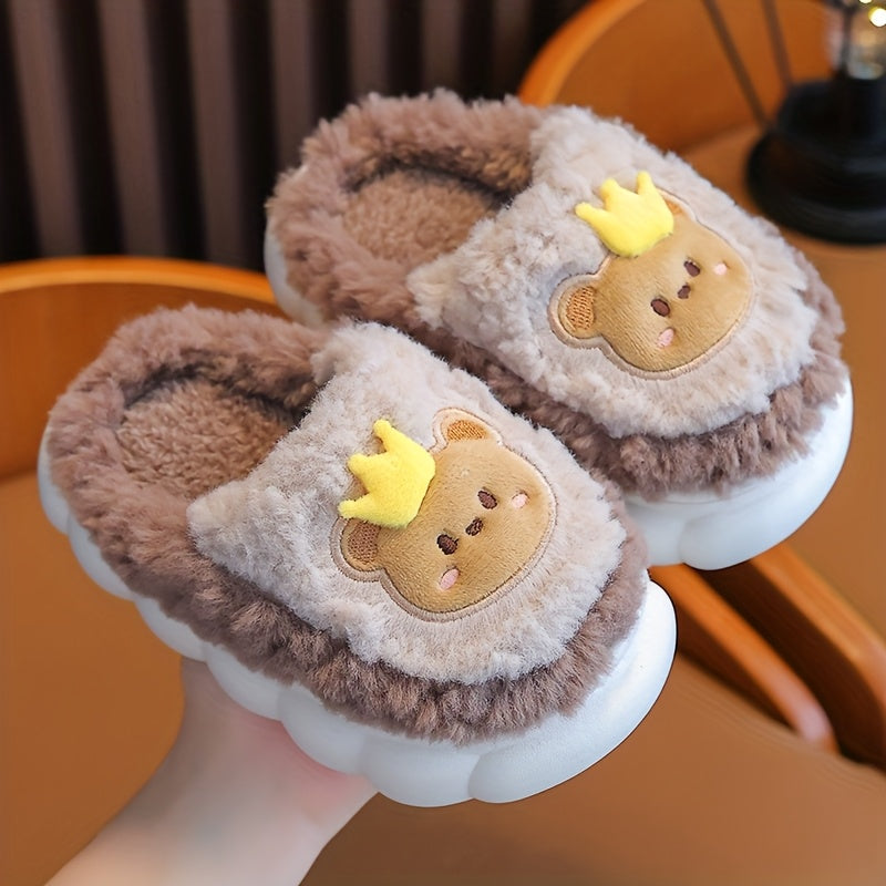 1 Paire de Pantoufles d'Hiver en Peluche pour Bébé — Monptitlou