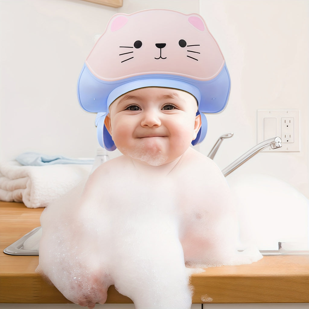 Bonnet de Bain Bébé Thème Chat Mignon 1PC — Monptitlou