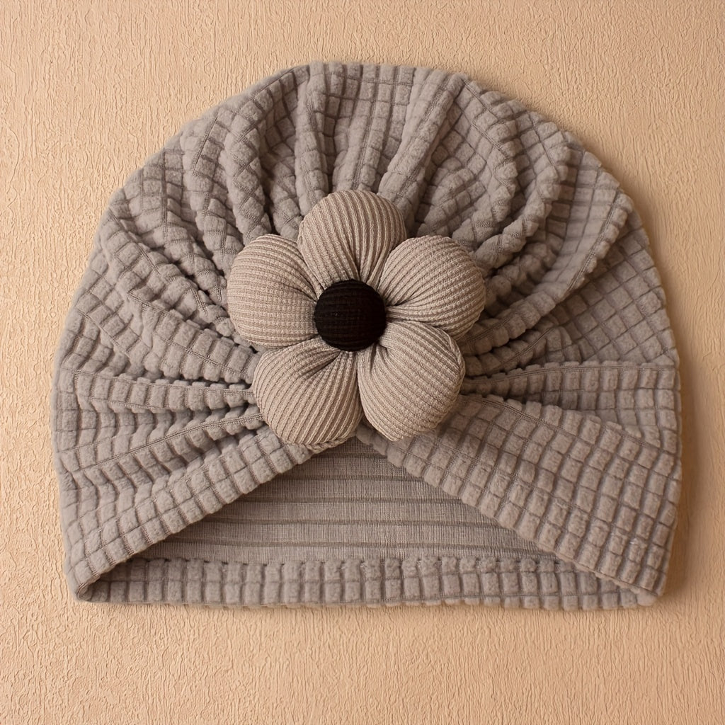 1/2/3 pièces Chapeau Turban à Rayures et Fleurs, Chaud, Confortable — Monptitlou