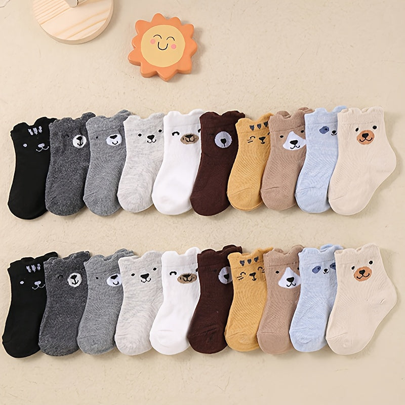 Paires de chaussettes pour bébé, motifs d'ours de dessin animé mignons — Monptitlou
