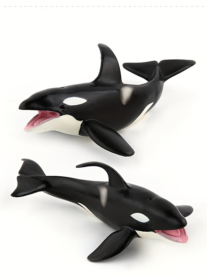 Modèles réalistes de baleines, baleine bleue, requin-baleine, narval — Monptitlou