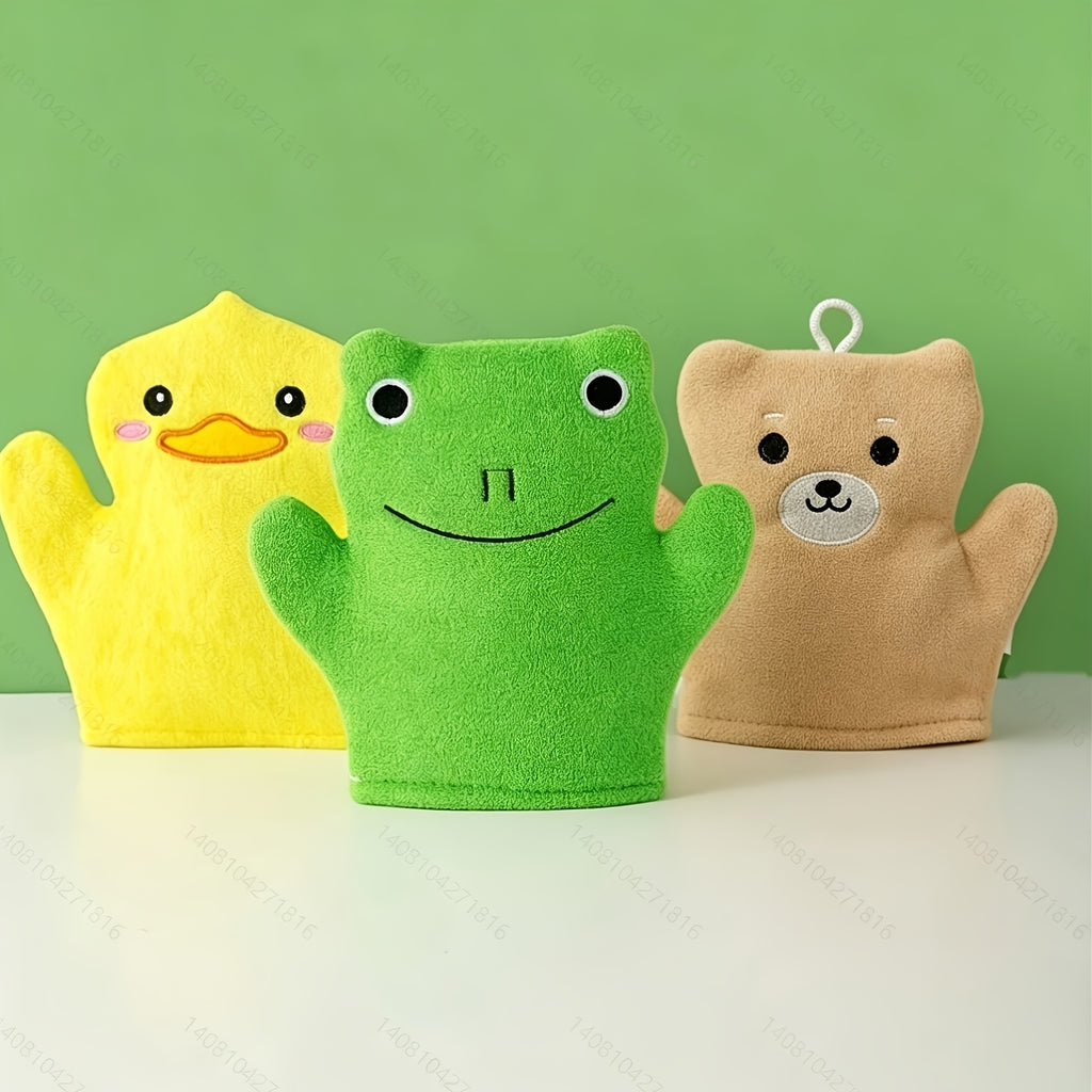Petits Manchons de Massage de Bain de Dessin Animé Canard Jaune — Monptitlou
