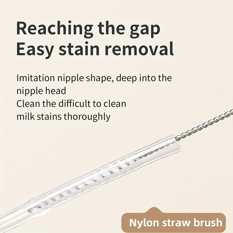 Brosse à biberon en silicone ; Outil de nettoyage de tétines et de — Monptitlou