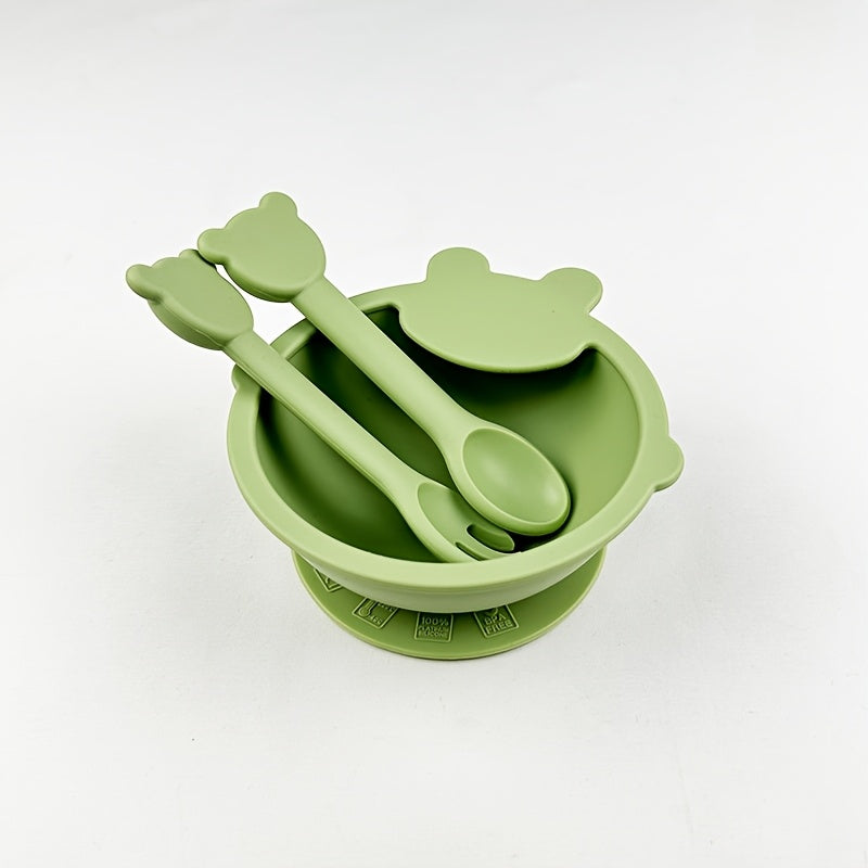 Ensemble de vaisselle pour tout-petits en silicone alimentaire — Monptitlou