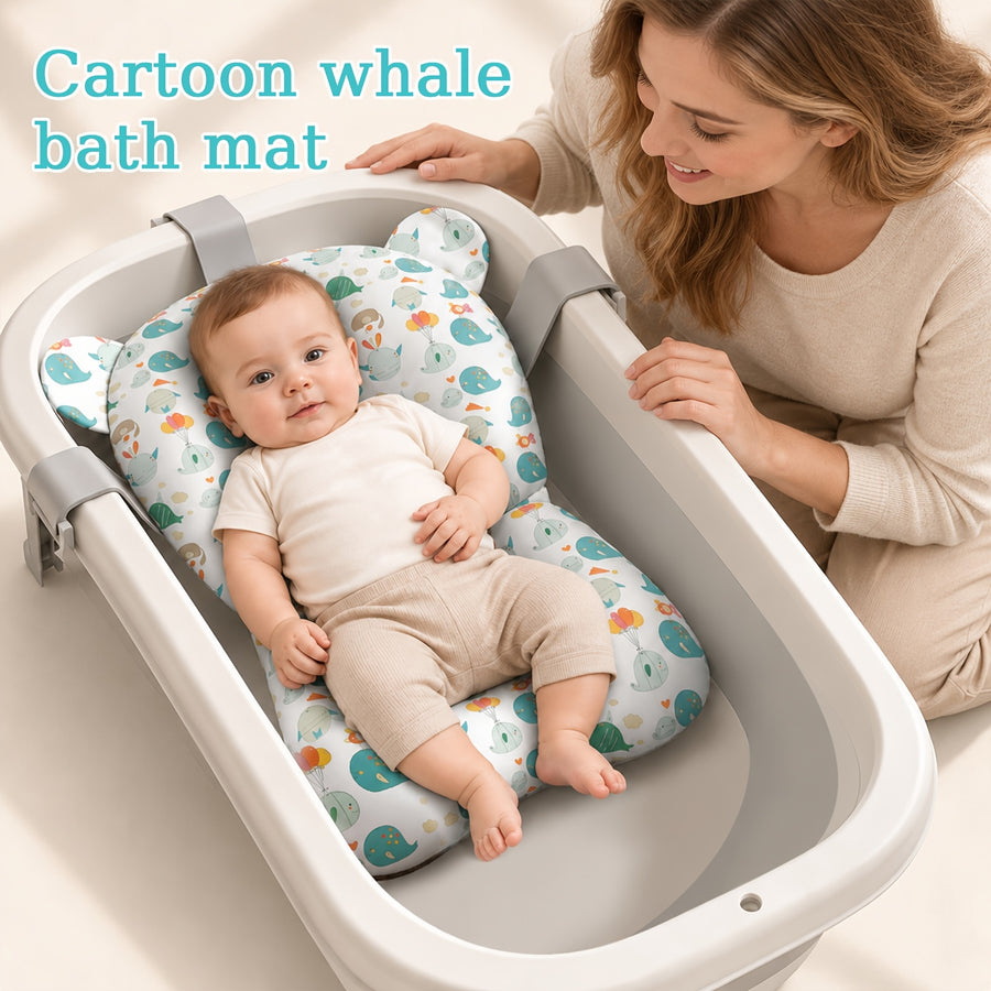 Coussin de siège de support de bain pour nouveau-né avec oreilles — Monptitlou
