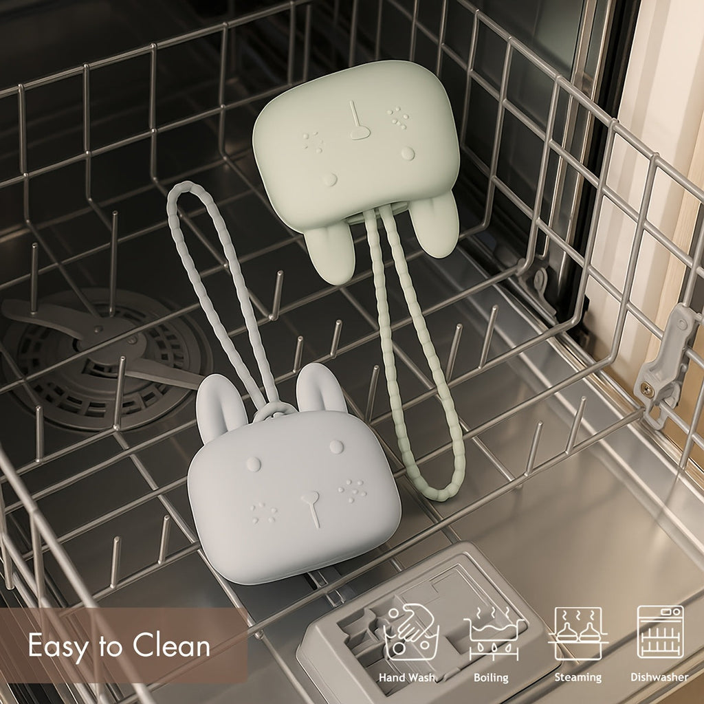 [Sac rangement silicone] 1 pc Boîte à Tétine en Silicone en Forme de — Monptitlou