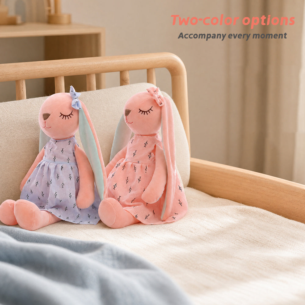 Nouvelle Poupée en Peluche Lapin à Longues Oreilles Douce et Mignonne — Monptitlou