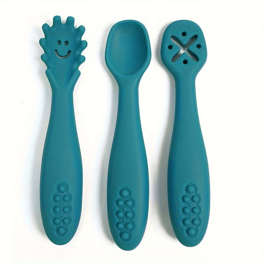 [Cuillères en silicone] 1 Ensemble de 3 Cuillères en Silicone pour — Monptitlou