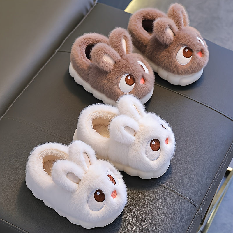 1 Paire de Pantoufles de Lapin en Peluche pour Jeunes — Monptitlou