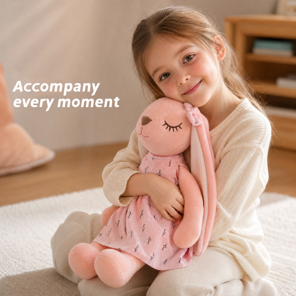 Nouvelle Poupée en Peluche Lapin à Longues Oreilles Douce et Mignonne — Monptitlou