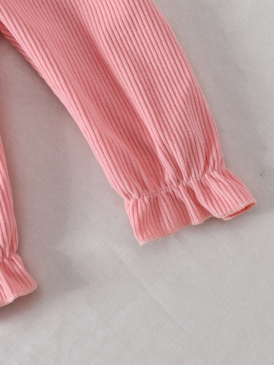 Ensemble deux pièces pour bébé fille tendance : haut à manches à — Monptitlou
