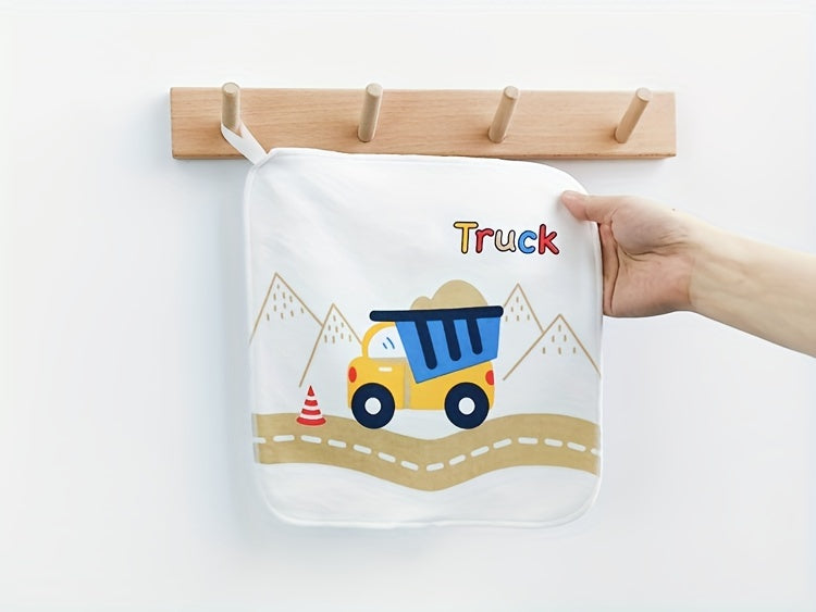 Serviette bébé carrée double épaisseur, serviette à salive — Monptitlou