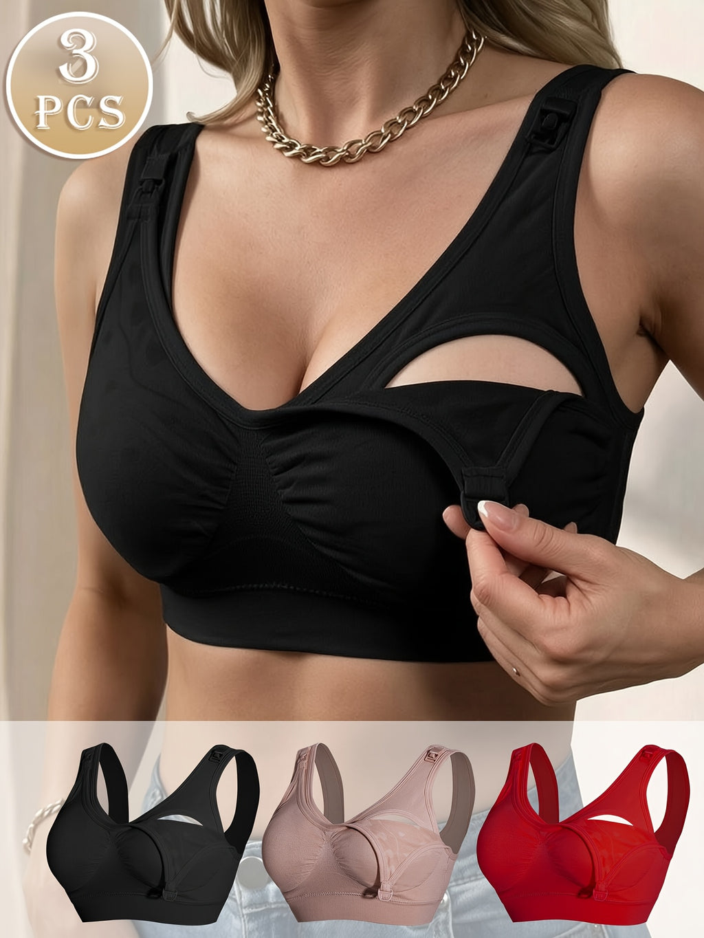 De soutiens-gorge d’allaitement sans armature et sans couture pour — Monptitlou