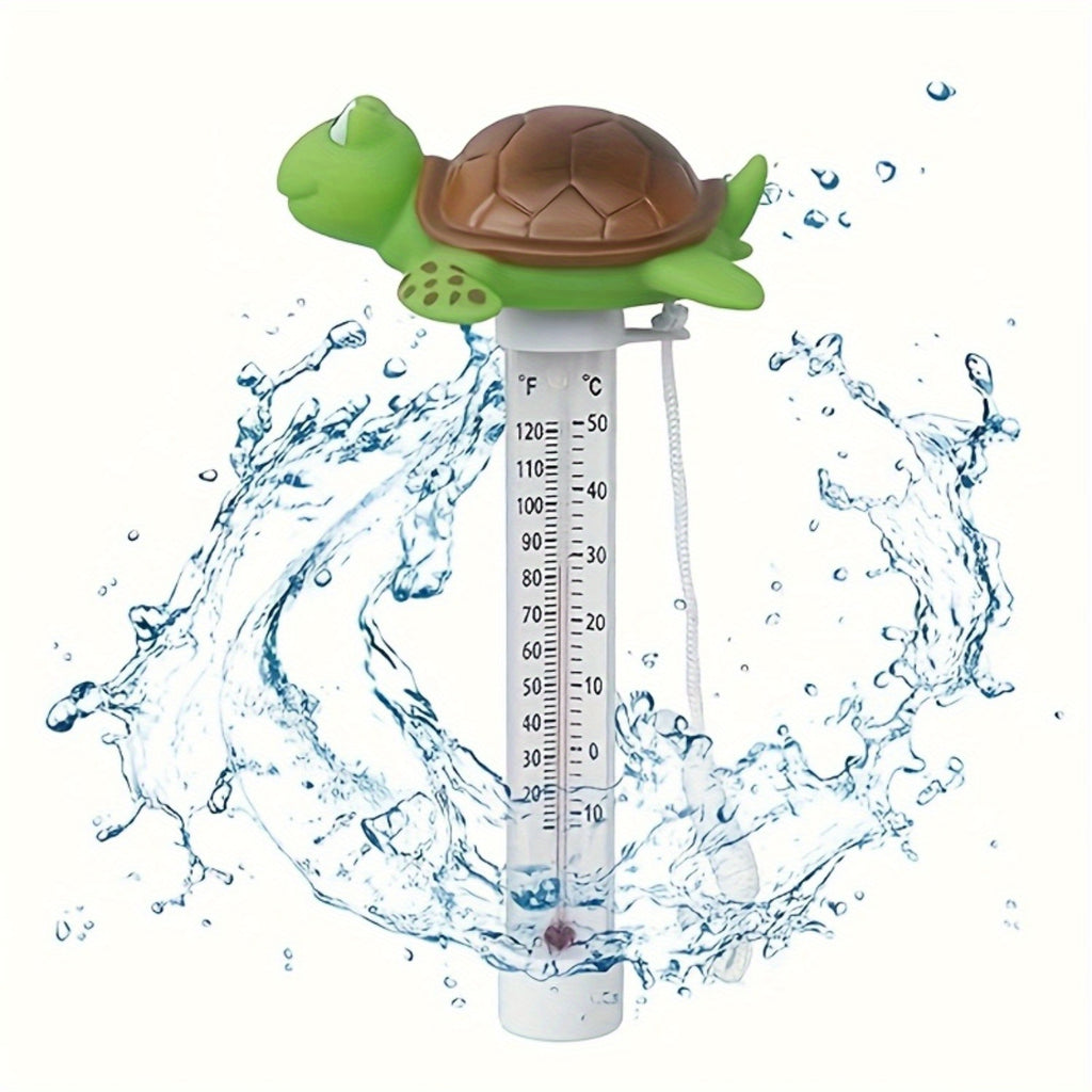 Thermomètre de bain flottant avec cordon, modèle tortue — Monptitlou