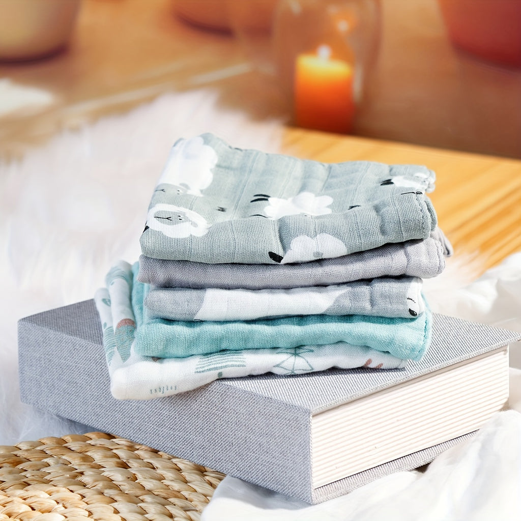 Serviettes Visage Bébé en Mousseline de Bambou Doux — Monptitlou