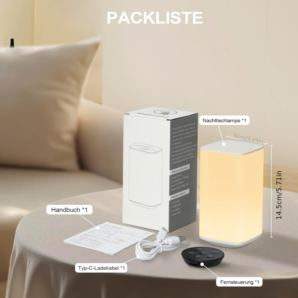 Lampe de nuit carrée avec dégradé RGB — Monptitlou