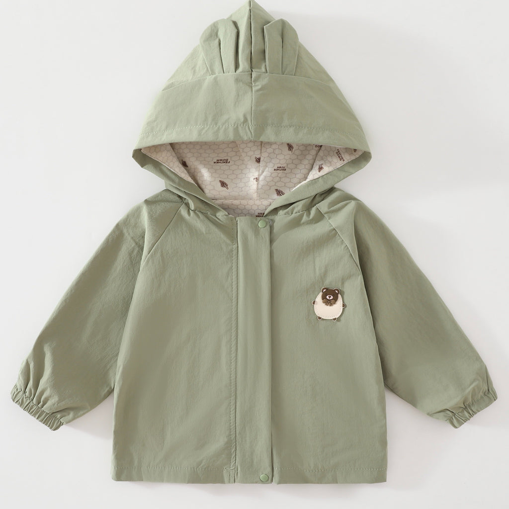 Adorable Veste à Capuche Multicolore pour Bébé, Style Facile — Monptitlou