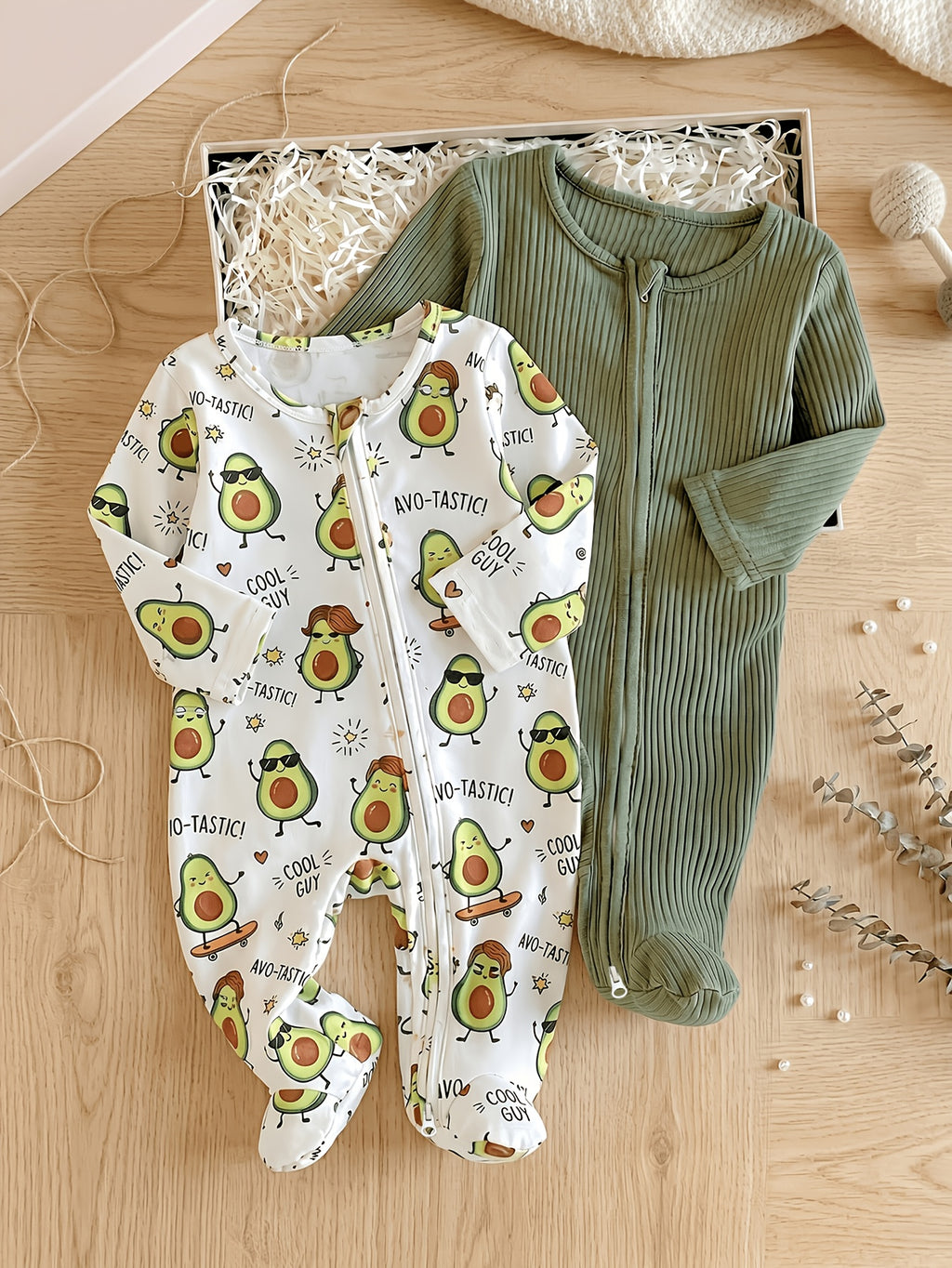 Mini Eggs Baby Lot de 2 combinaisons à manches longues en tricot doux — Monptitlou