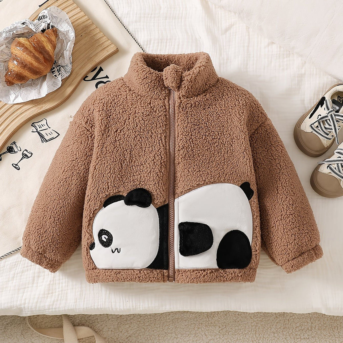 Ensemble Petit Panda Délicat pour Bébés Garçons : Veste Douillette en — Monptitlou Image