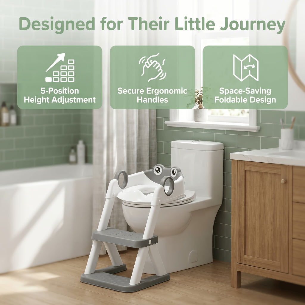 Siège de toilettes pour tout-petits avec repose-pieds — Monptitlou