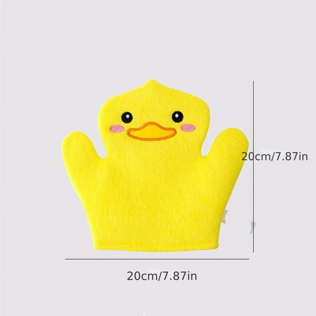 Petits Manchons de Massage de Bain de Dessin Animé Canard Jaune — Monptitlou