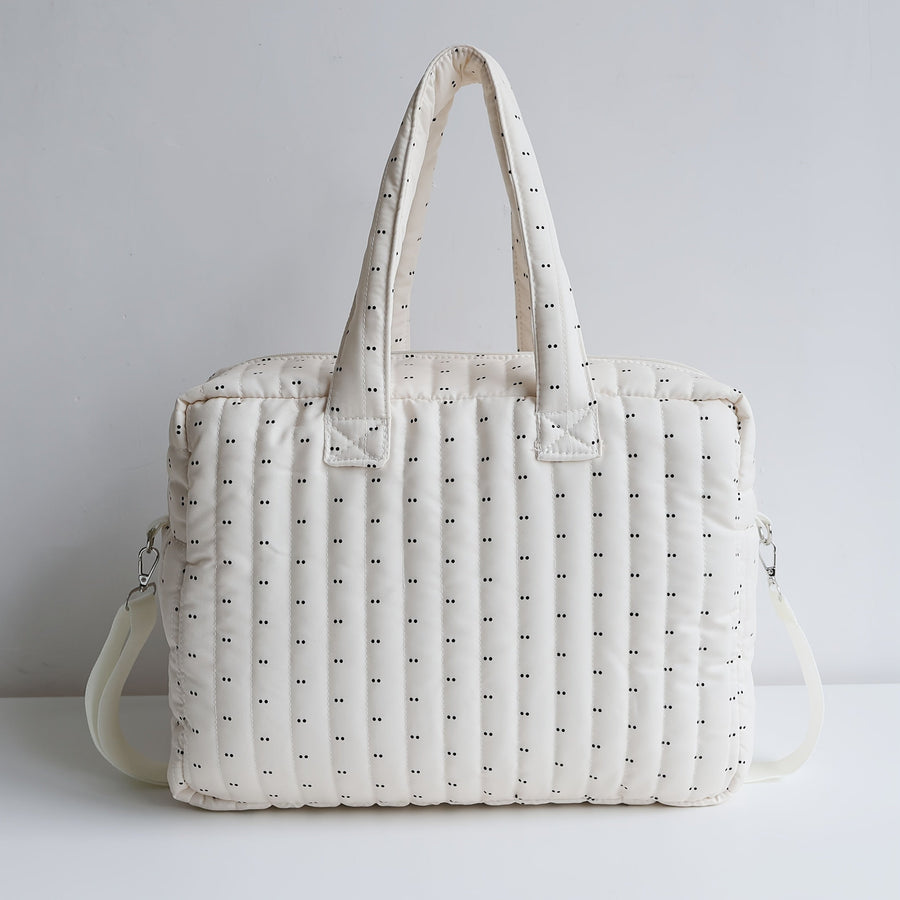 Sac Maman à Imprimé Patchwork à Rayures Larges — Monptitlou