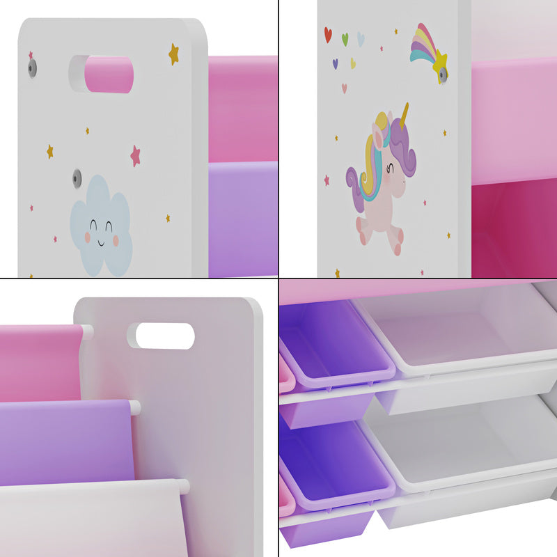 Étagère pour enfants 'Rødøy avec 6 boîtes 78 X 86 X 27 Cm — Monptitlou