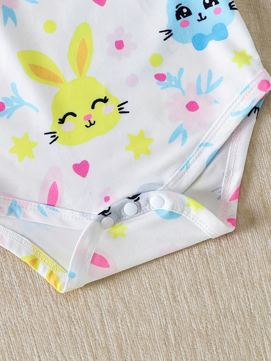 Tenues thème lapin - blouse manches longues et pantalon avec nœud et — Monptitlou