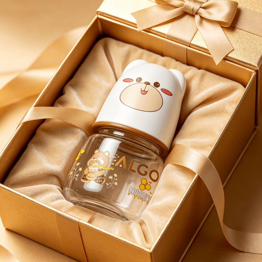 Biberon pour bébés ours d'abeille 60 ml, biberon pour eau et lait — Monptitlou