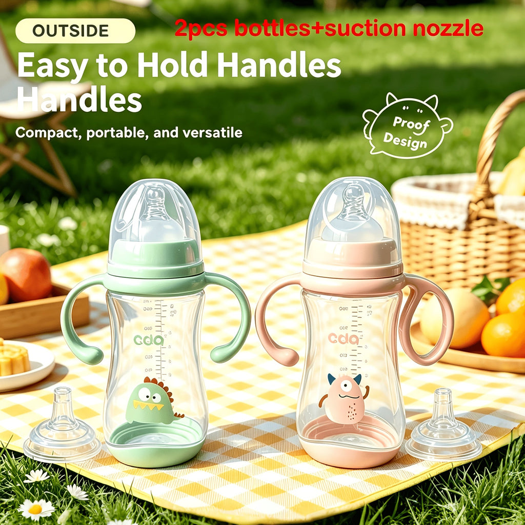 (1 bouteille et 1 tétine droite) bouteille bébé 300 ml grande capacité — Monptitlou