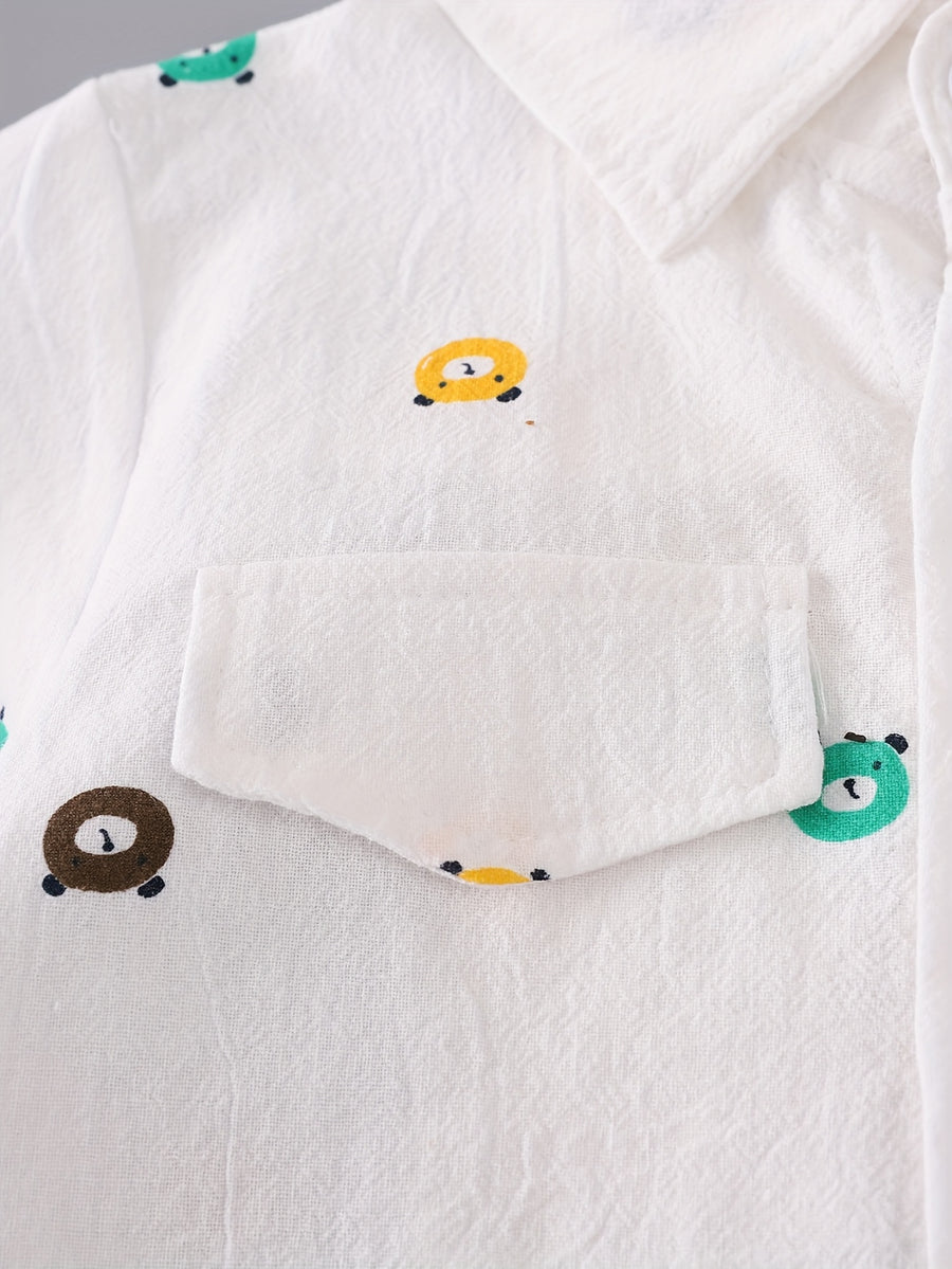 Ensemble imprimé ours pour garçon — Monptitlou