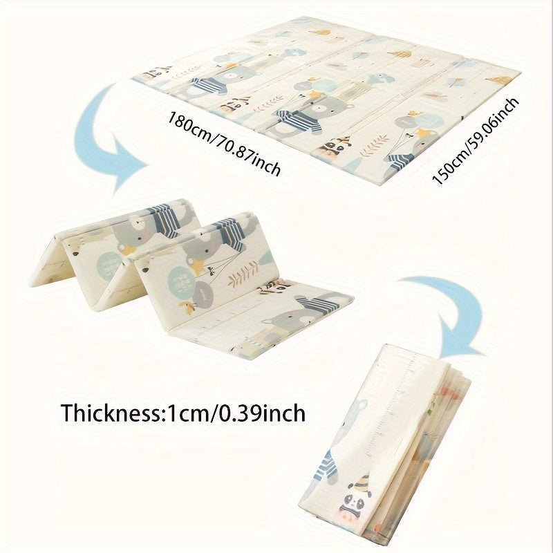 Matelas de Jeu pour Bébé Épais et Pliable en Mousse Non Toxique Inodore — Monptitlou