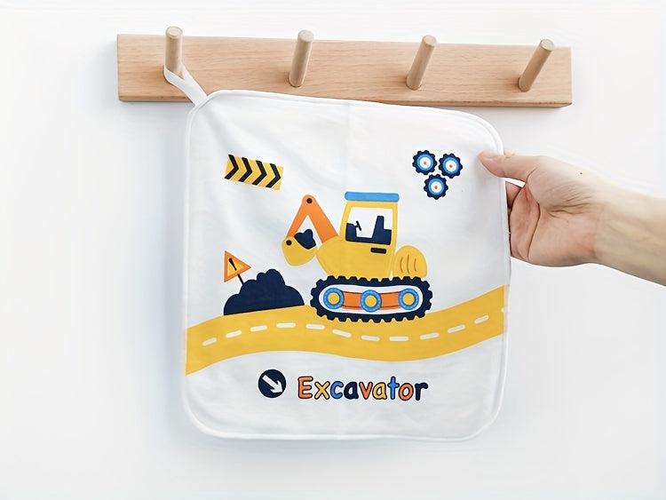 Serviette bébé carrée double épaisseur, serviette à salive — Monptitlou