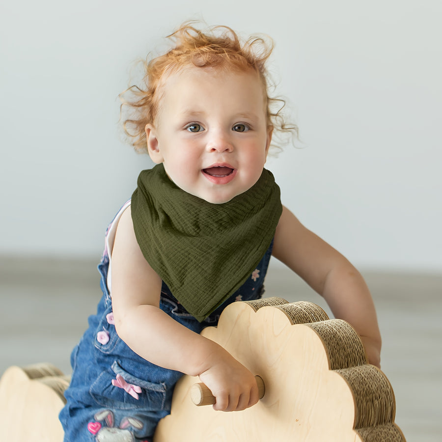Lot de 5 langes bébé en mousseline, 7 motifs