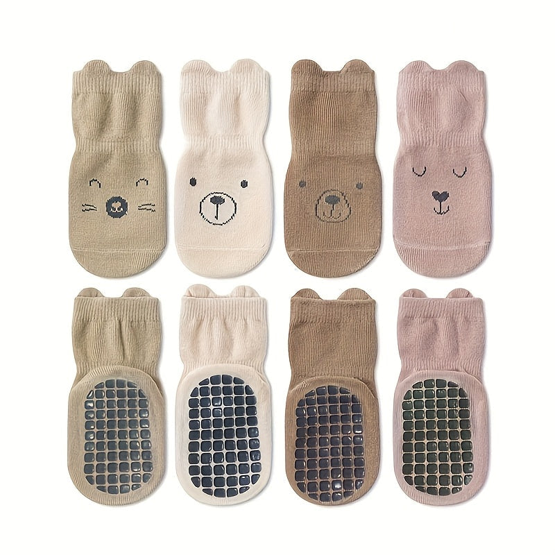 4 Paires de Chaussettes Confortables Respirantes Antidérapantes pour — Monptitlou