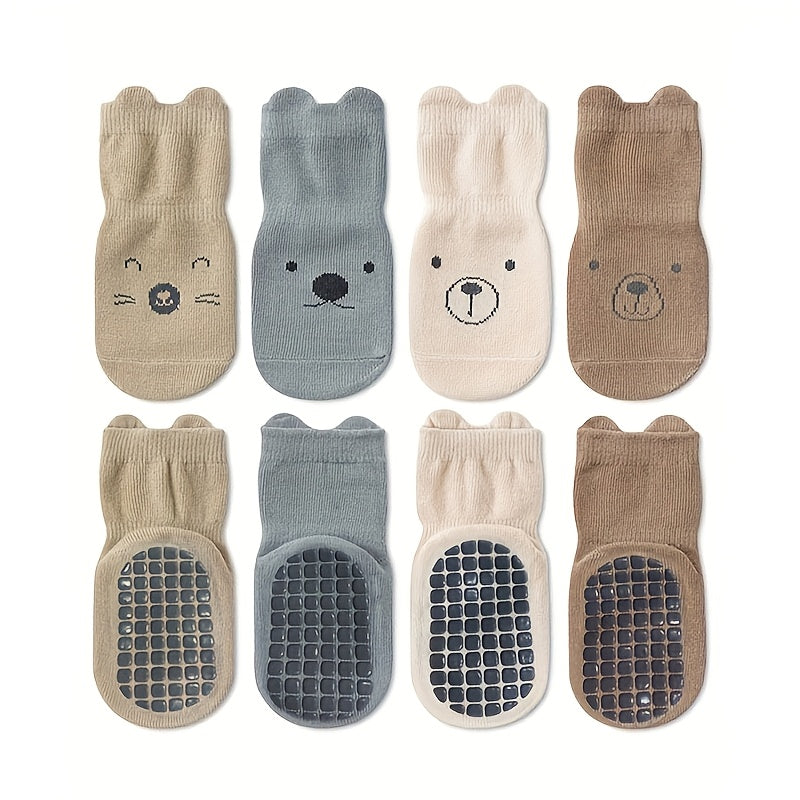 4 Paires de Chaussettes Confortables Respirantes Antidérapantes pour — Monptitlou
