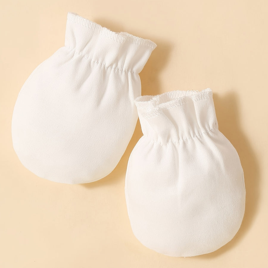 Mini œufs bonnet bavoir moufles ensemble multi-pièces motif lapin tissu — Monptitlou