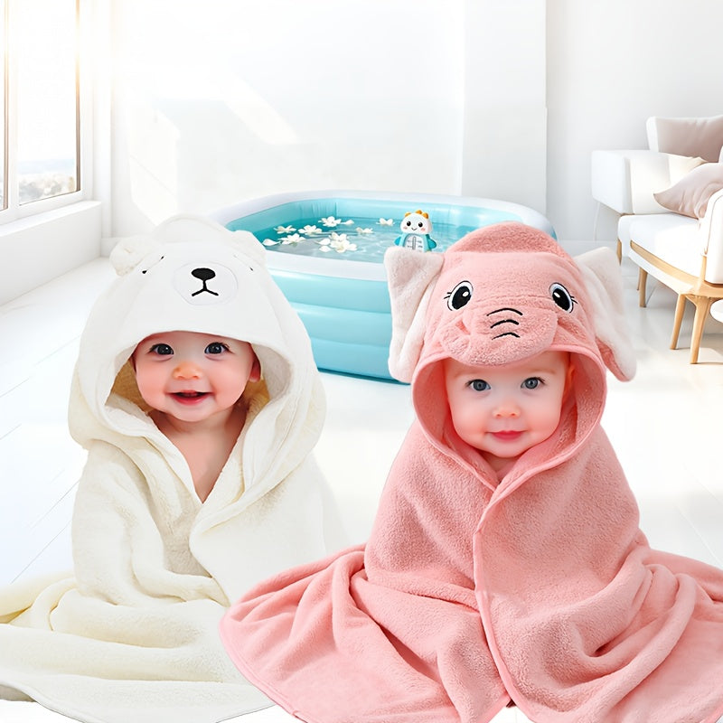 Nouvelle Serviette de Bain à Capuche pour Enfants — Monptitlou