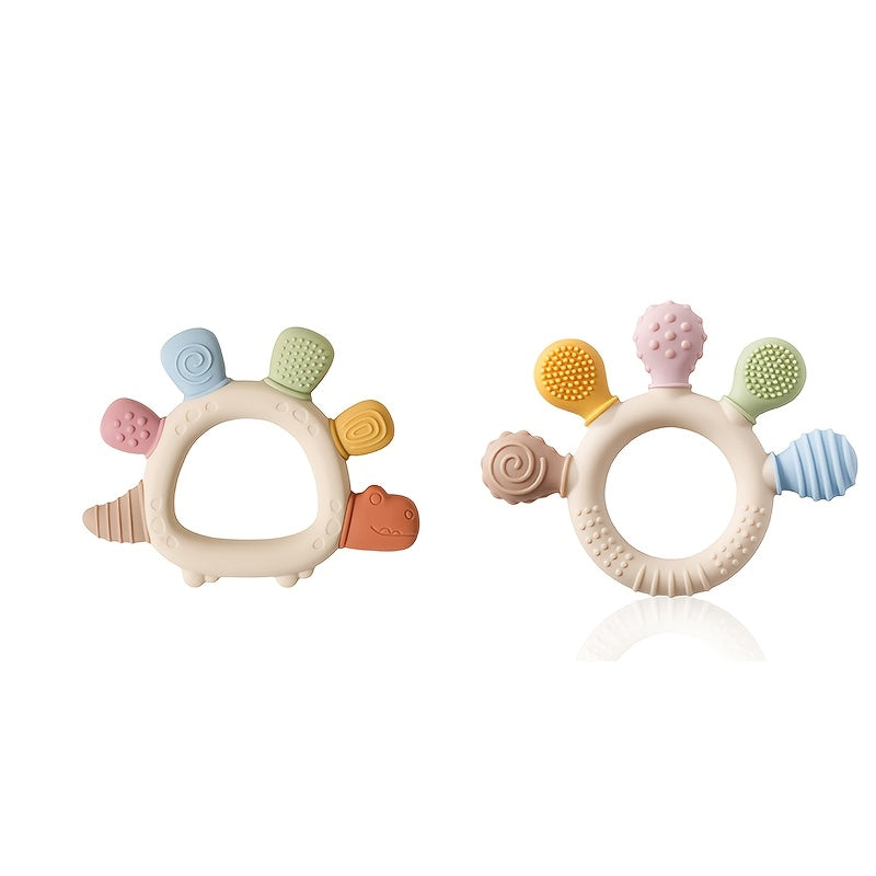 Anneaux de dentition pour bébé en silicone mignons — Monptitlou