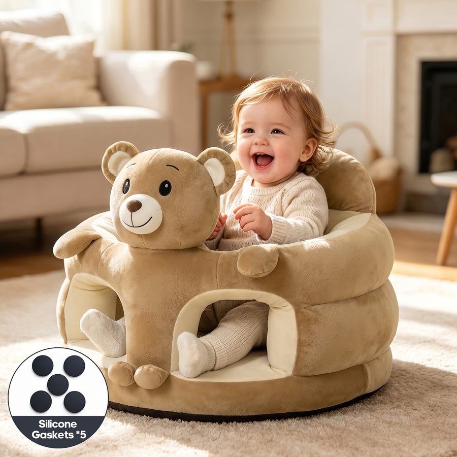 Siège d'appoint ergonomique pour bébé aspect ours/éléphant — Monptitlou