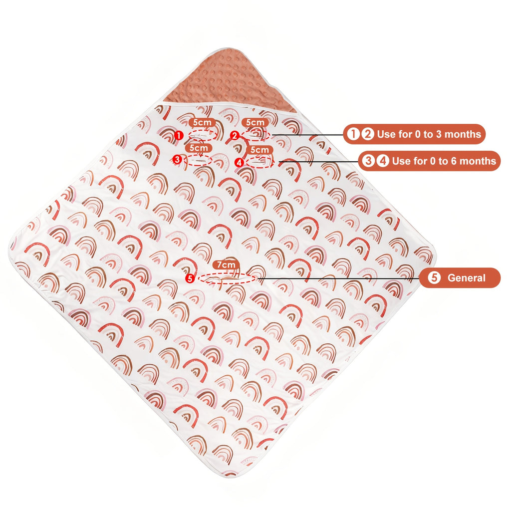 Couverture d'emmaillotage épaissie pour bébé automne/hiver — Monptitlou