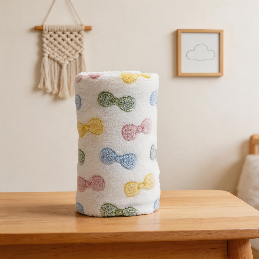 Couverture colorée à nœud pour toutes les saisons — Monptitlou