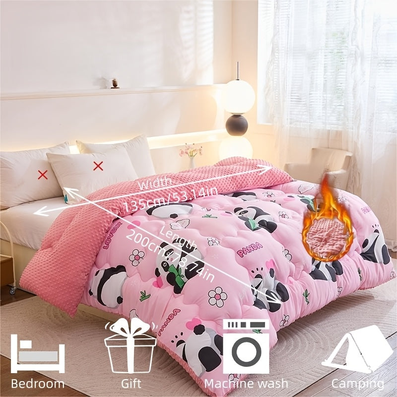 Ensemble de couette 3 pièces Panda Bébé Floral — Monptitlou