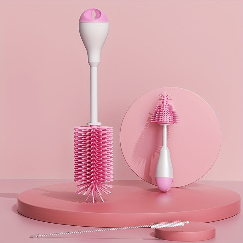 Ensemble de brosses pour biberons en silicone 3-en-1 avec brosse pour — Monptitlou