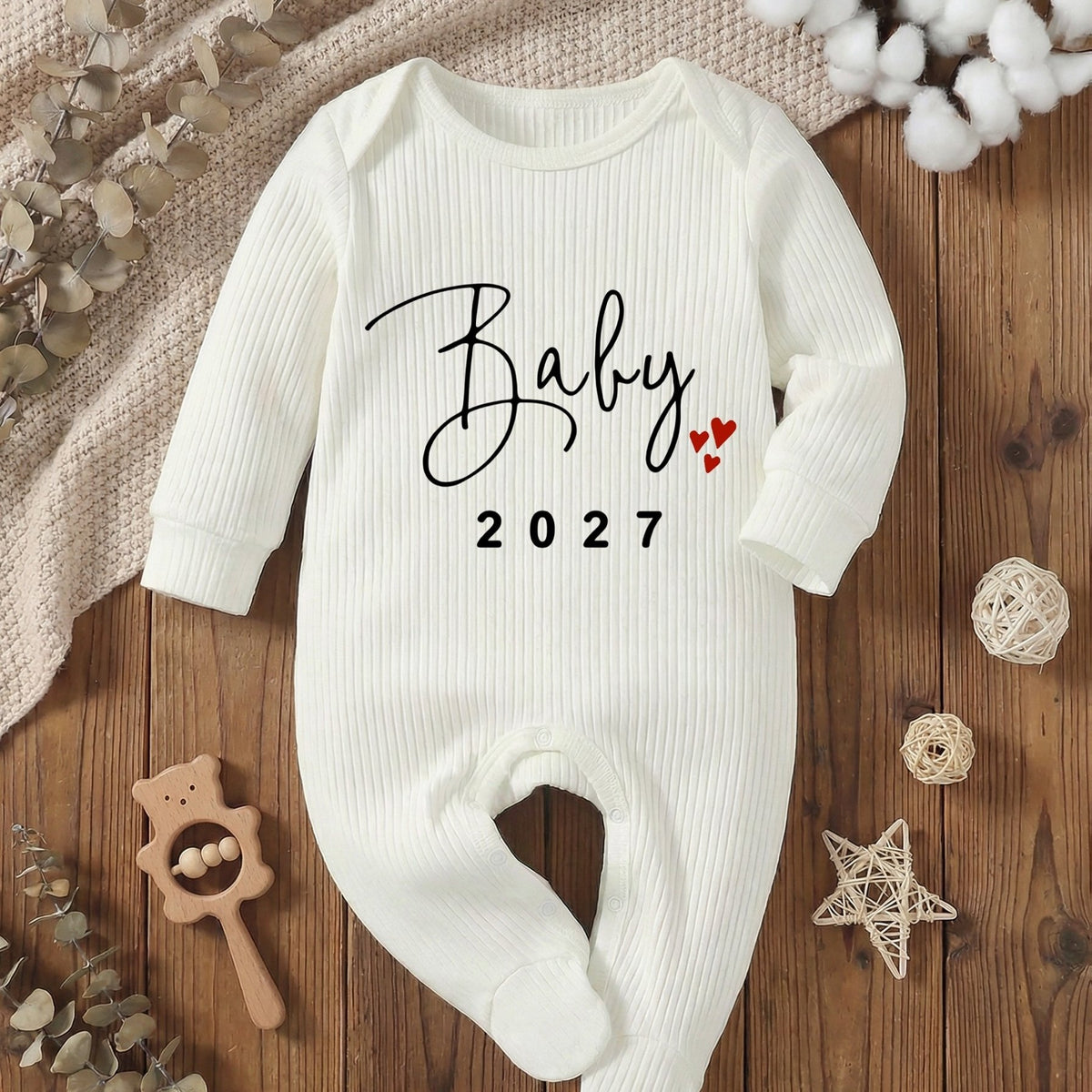 Grenouillère à pieds pour nouveau-né 2027 pour garçons et filles — Monptitlou Image