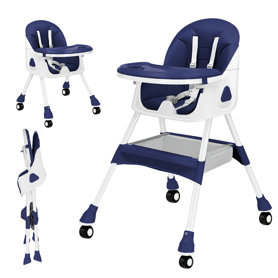 [Chaise 3-en-1 pliable] Chaise Haute Bébé 3-en-1, Pliable et Portable — Monptitlou