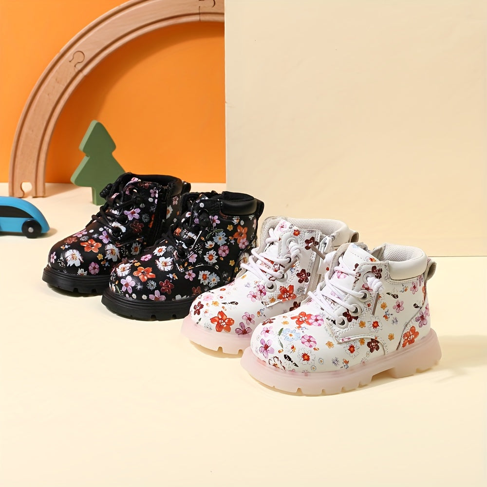 Bottes tendance à imprimé floral pour bébés filles — Monptitlou